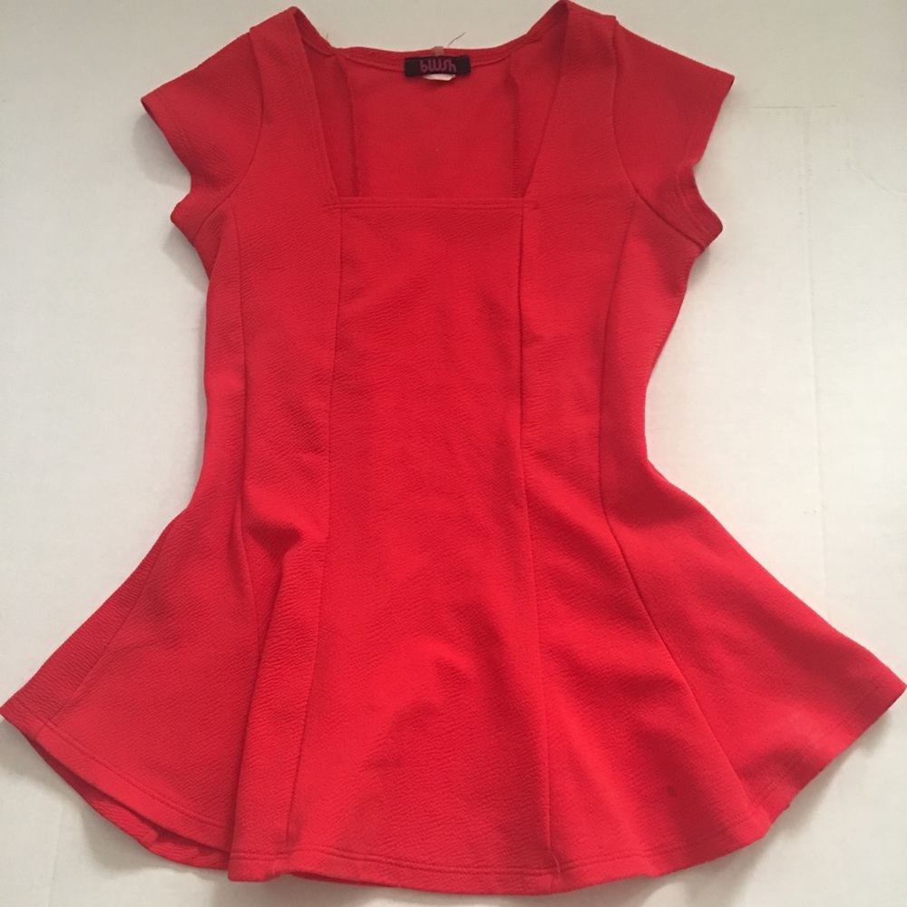 Red two piece outfit